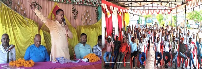 सम्बोधित करते दिलीप चतुर्वेदी सम्बोधित करते दिलीप चतुर्वेदी