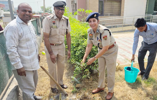 सोनीपत: पुलिस आयुक्त ममता सिंह मुरथल में पौधारोपण करते हुए सोनीपत: पुलिस आयुक्त ममता सिंह मुरथल में पौधारोपण करते हुए