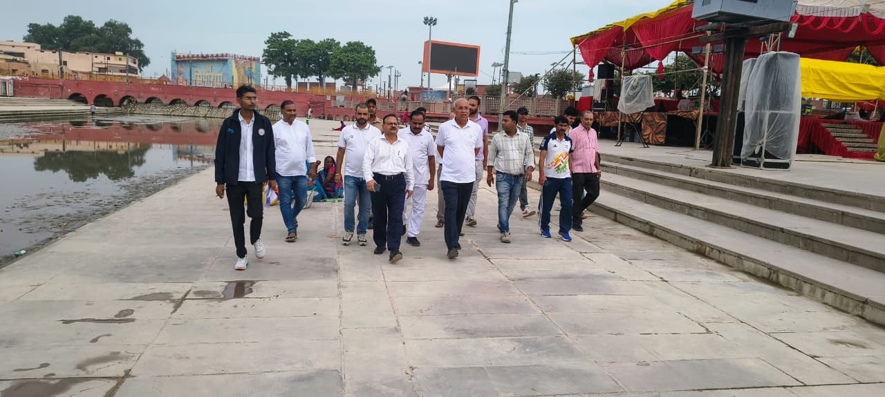 कुलपति ने दीपोत्सव स्थल का किया निरीक्षण कुलपति ने दीपोत्सव स्थल का किया निरीक्षण