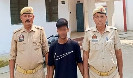 नाबालिग से दुष्कर्म के आरोप में गिरफ्तार आरोपित कार्तिक।