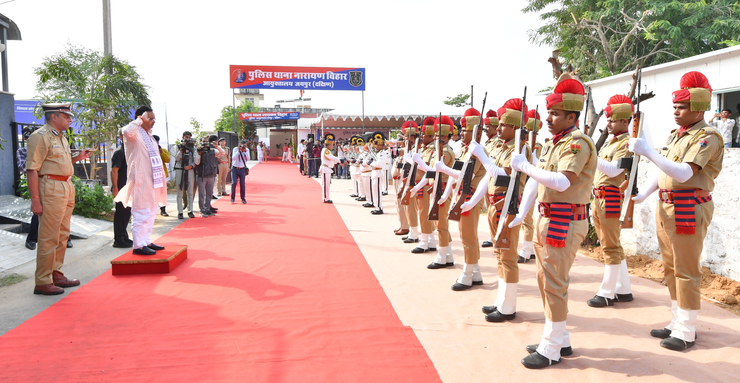 मुख्यमंत्री ने नारायण विहार सहित तीन पुलिस थानों का किया शुभारम्भ मुख्यमंत्री ने नारायण विहार सहित तीन पुलिस थानों का किया शुभारम्भ