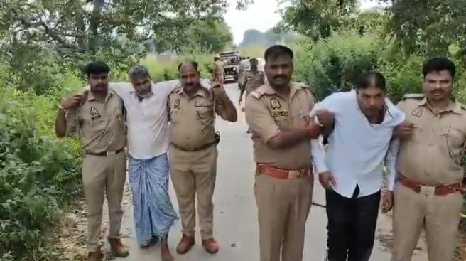 प्रयागराज : मुठभेड़ में घायल गोतस्करों का छाया चित्र