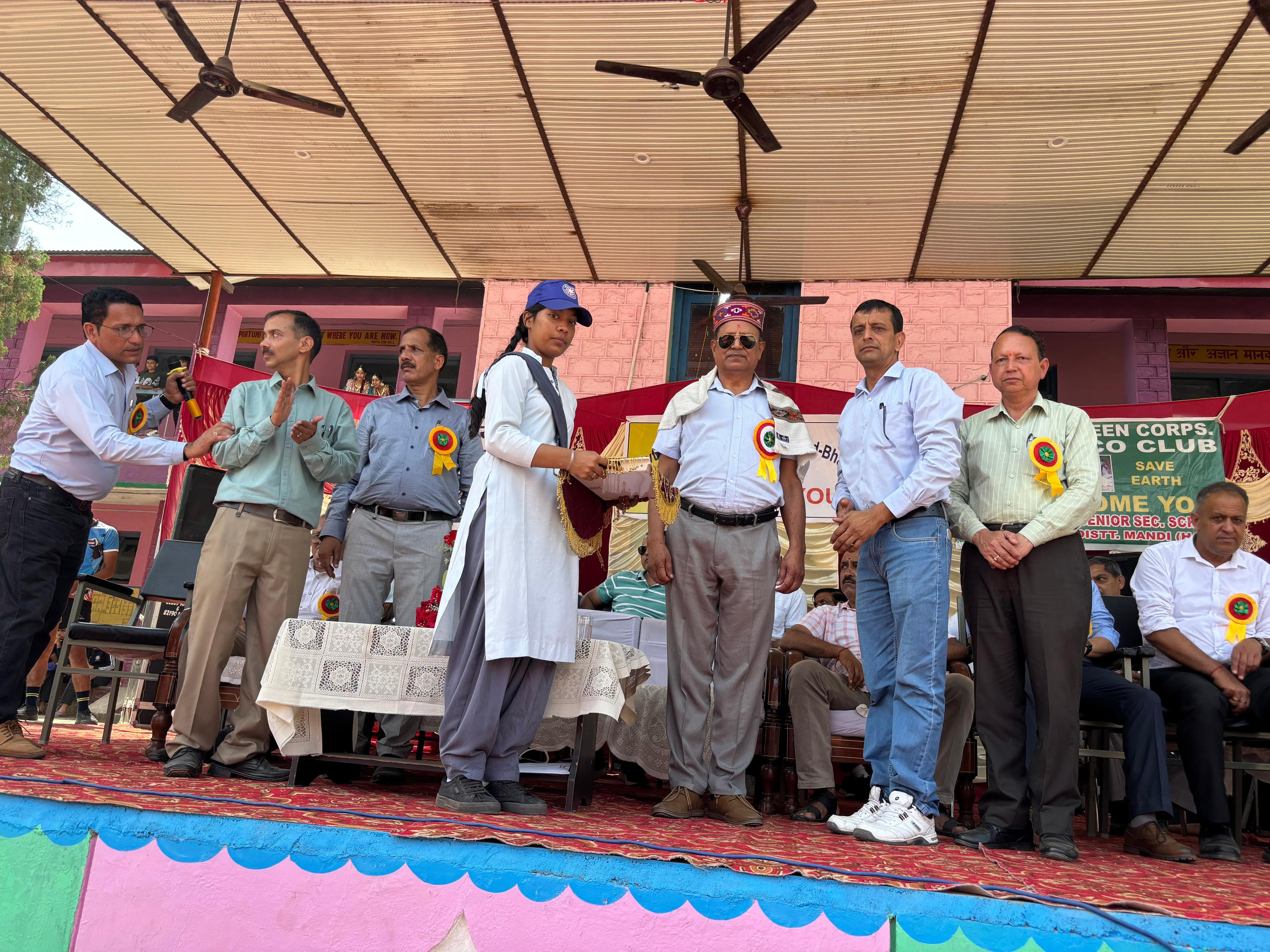 जिला स्तरीय अंडर-19, 66वीं खेलकूद प्रतियोगिता का शुभारंभ।