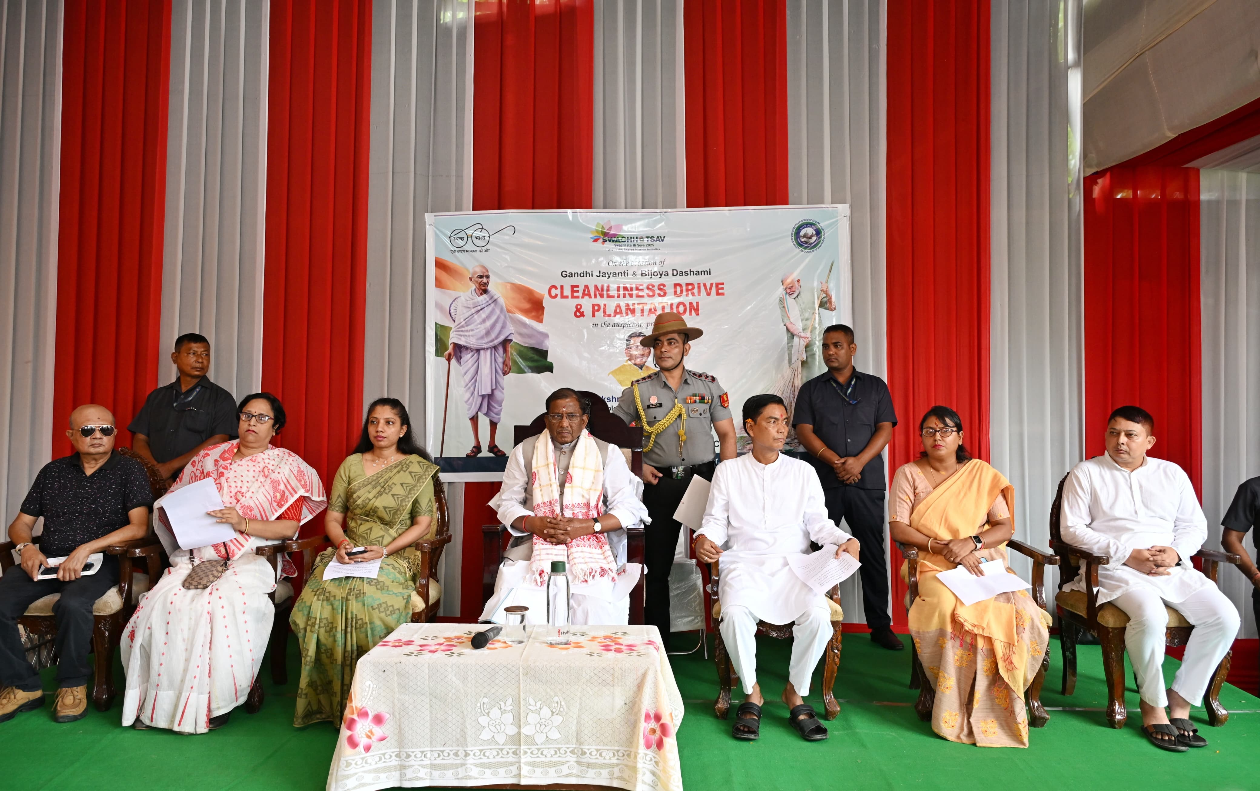 Governor Commemorates Gandhi Jayanti with Tributes and Cleanliness Drive in Guwahati