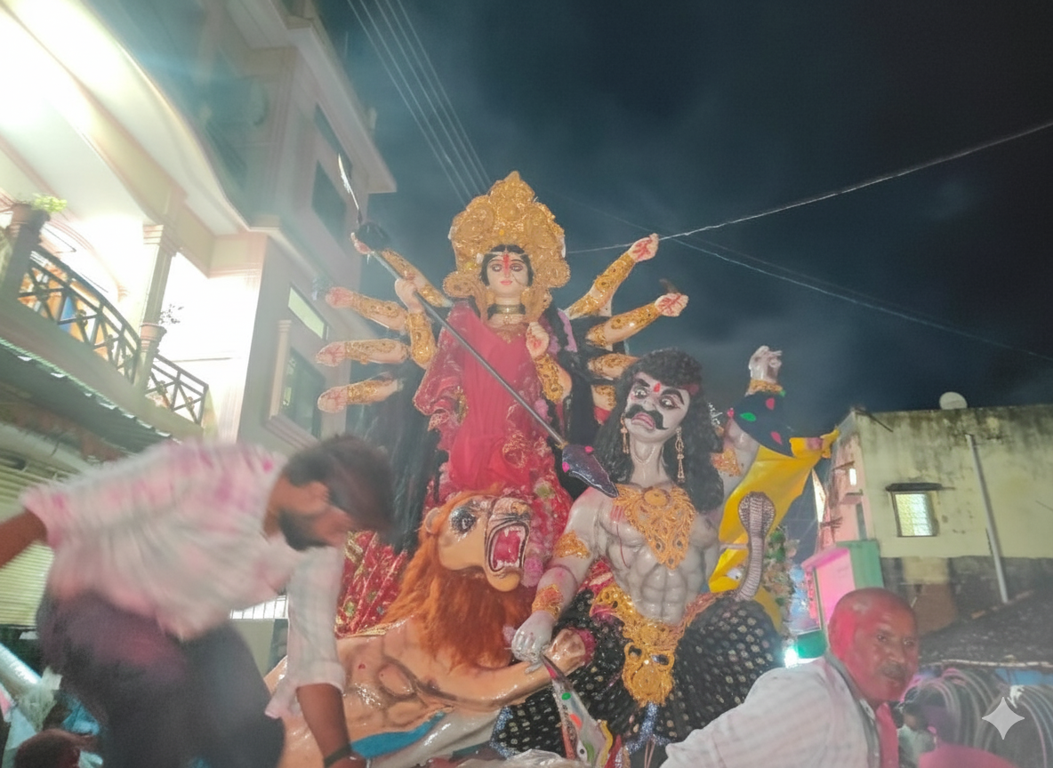 नम आंखों से दी गई मां को विदाई।