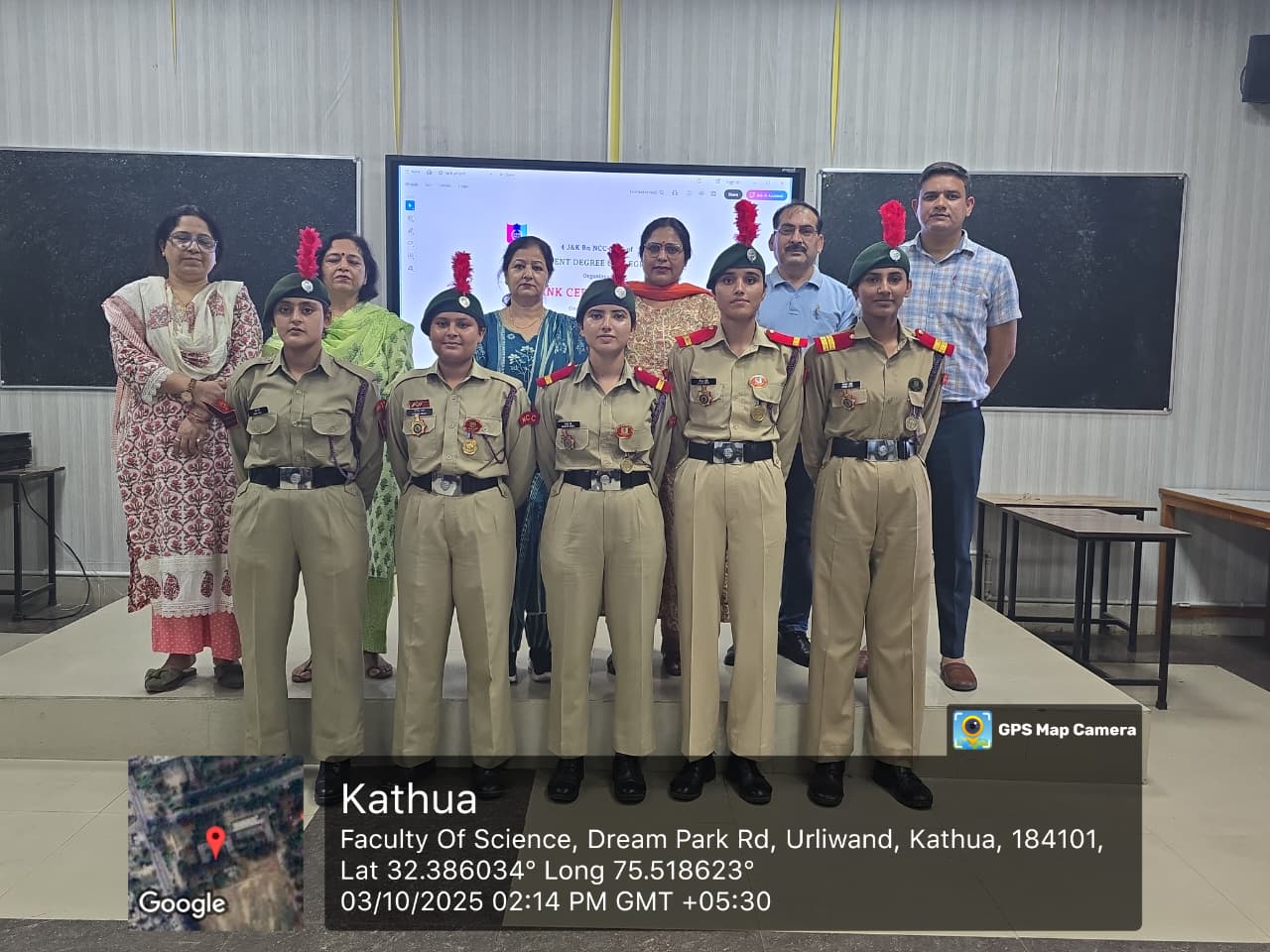 4th JK Battalion NCC of GDC Kathua organised prestigious rank ceremony 4th JK Battalion NCC of GDC Kathua organised prestigious rank ceremony