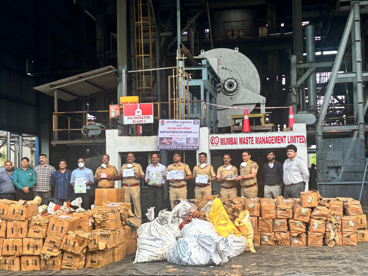 Drugs worth Rs 143cr destroyed in Thane