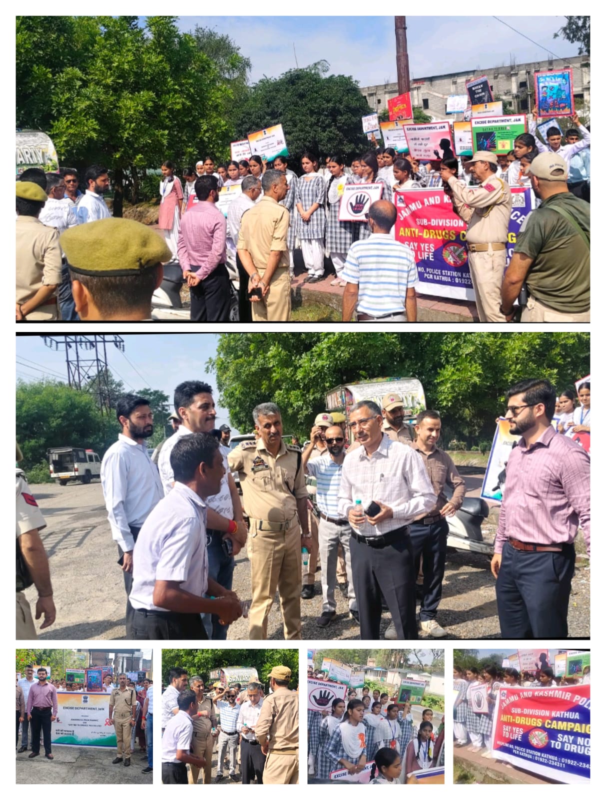 Excise Department Kathua organised anti-drug awareness rally