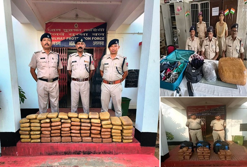 पूसीरे की रेसुब द्वारा जब्त प्रतिबंधित सामग्री गांजा