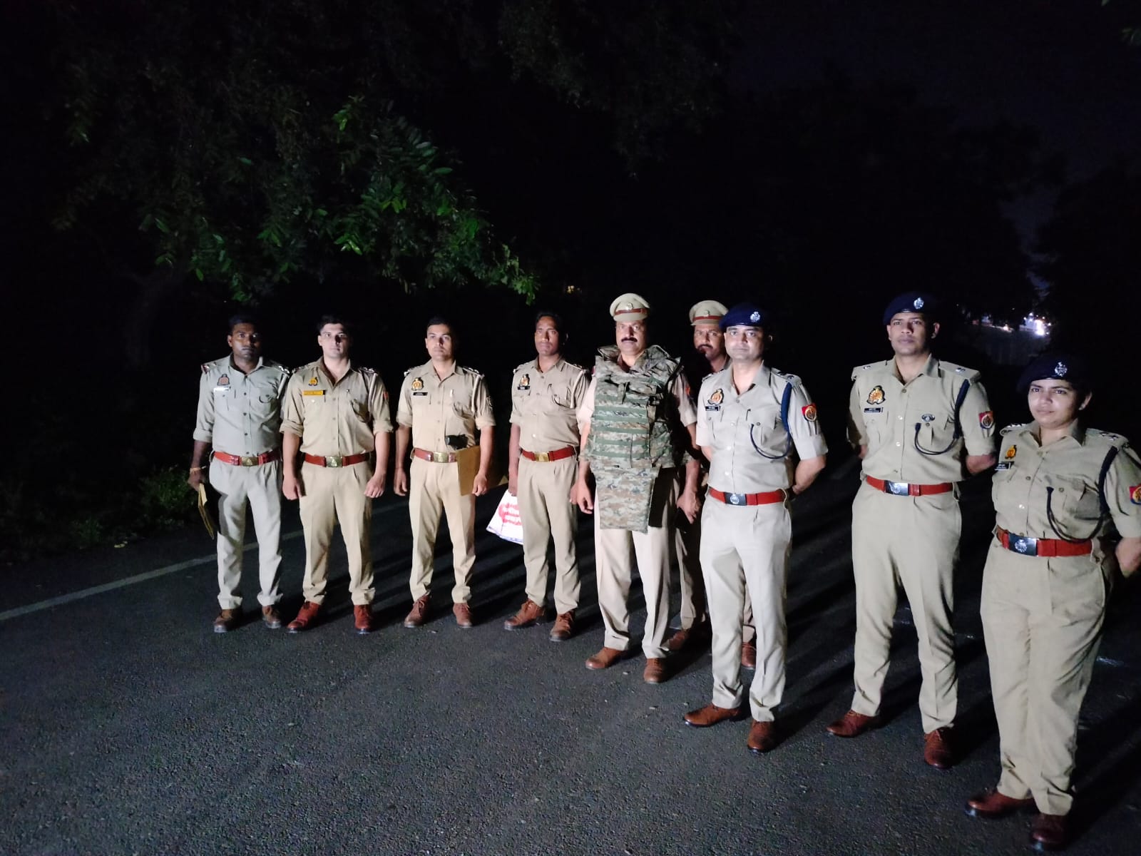 प्रयागराज में हुई मुठभेड़ का छाया चित्र