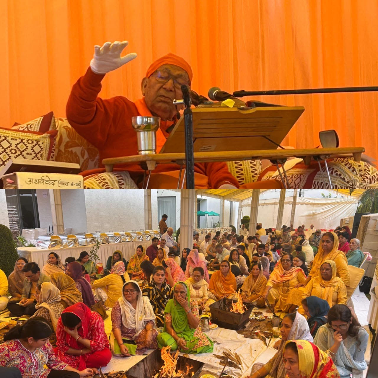 The three-day yagna organized by Swami Ramswaroop Ji concluded with great pomp; thousands of devotees were inspired by Vedic teachings.