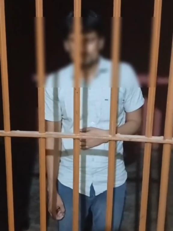 पुलिस की गिरफ्त में लव जिहाद का आरोपी पुलिस की गिरफ्त में लव जिहाद का आरोपी