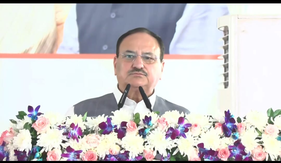 भाजपा दिल्ली प्रदेश कार्यालय के उद्घाटन समारोह को संबोधित करते जे पी नड्डा भाजपा दिल्ली प्रदेश कार्यालय के उद्घाटन समारोह को संबोधित करते जे पी नड्डा