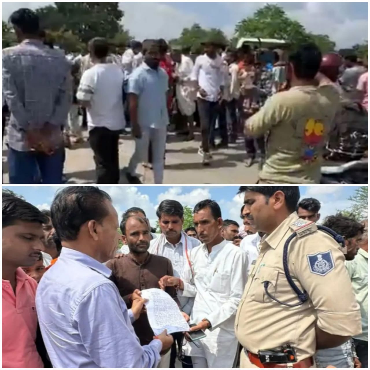 किसानों ने किया चक्काजाम,सौंपा ज्ञापन किसानों ने किया चक्काजाम,सौंपा ज्ञापन