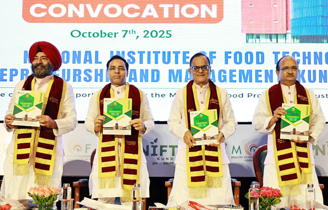 सोनीपत: राष्ट्रीय खाद्य प्रौद्योगिकी, उद्यमिता  एवं प्रबंधन संस्थान (निफ्टेम-के), कुंडली में स्थापना दिवस व छठे दीक्षांत समारोह