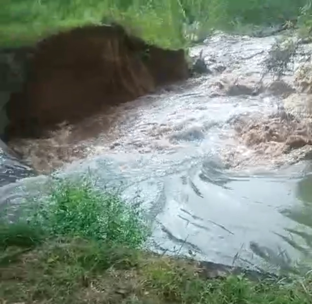 माखोसरानी के समीप टूटी बरूवाली नहर।