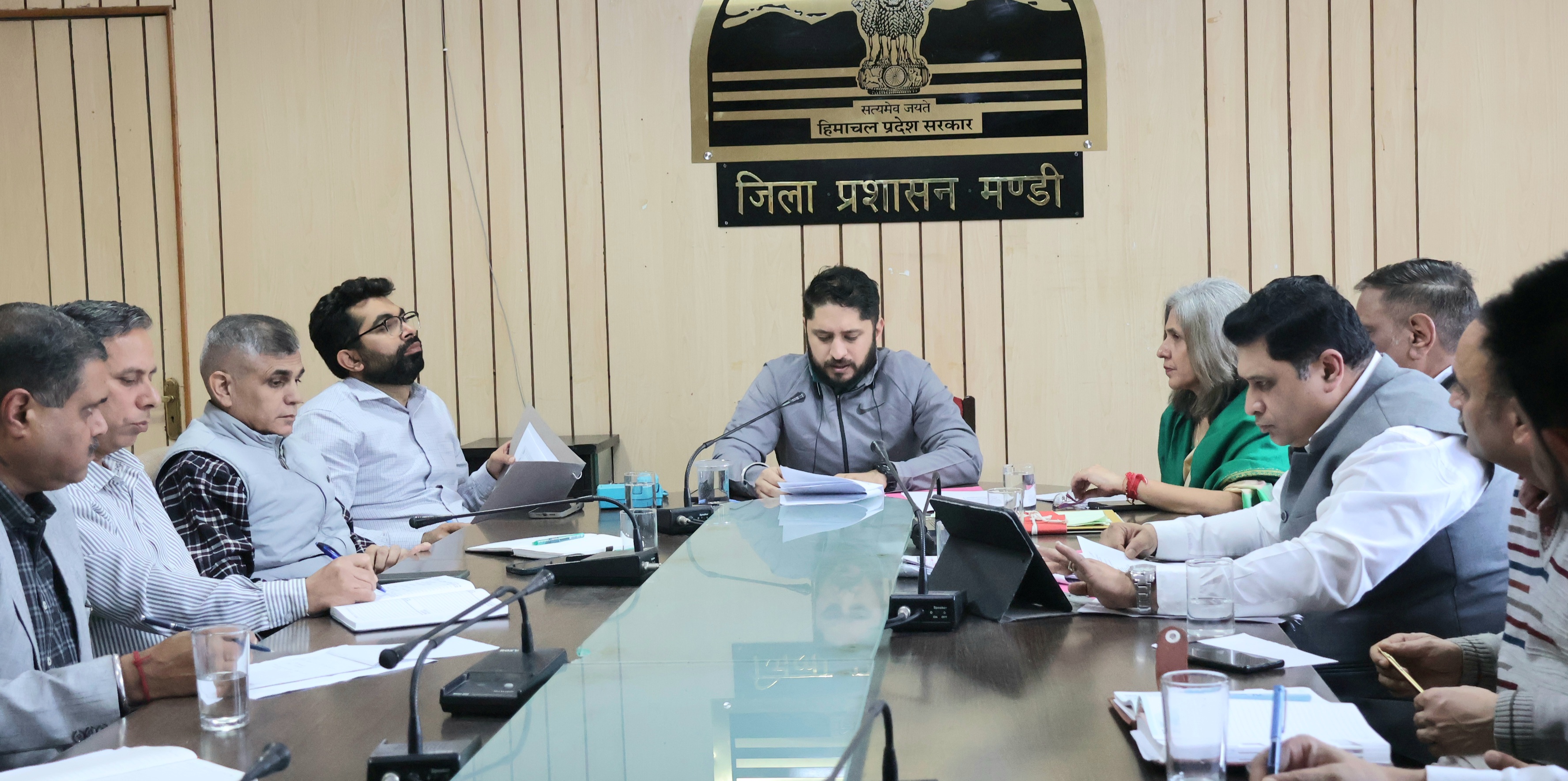 तंबाकू मुक्त युवा अभियान-3.0 की तैयारियों की समीक्षा बैठक।