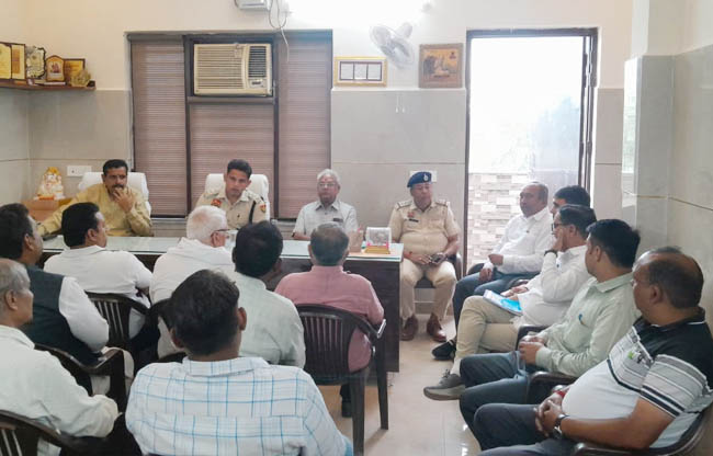 सोनीपत: अनाज मंडी व्यापारियों और पुलिस अधिकारियों की संयुक्त बैठक