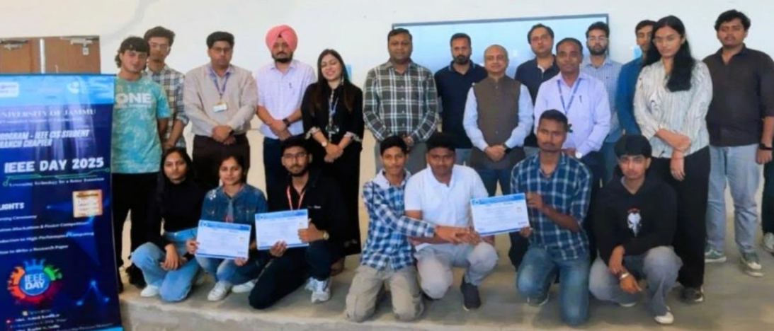 केंद्रीय विश्वविद्यालय जम्मू में टेक संस्कृति 202 के तहत दो दिवसीय आईईईई डे समारोह संपन्न केंद्रीय विश्वविद्यालय जम्मू में टेक संस्कृति 202 के तहत दो दिवसीय आईईईई डे समारोह संपन्न