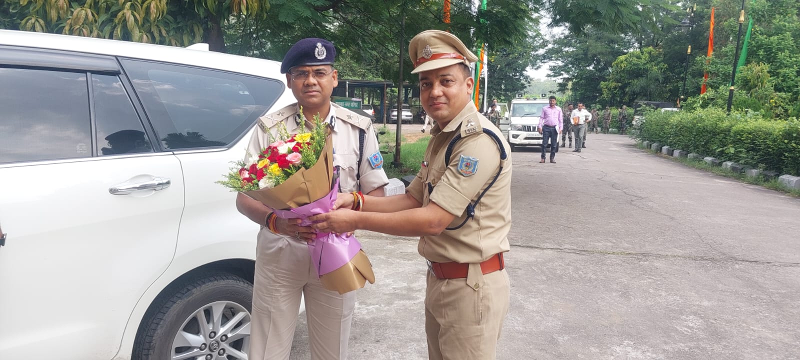 आईजी का किया गया स्वागत