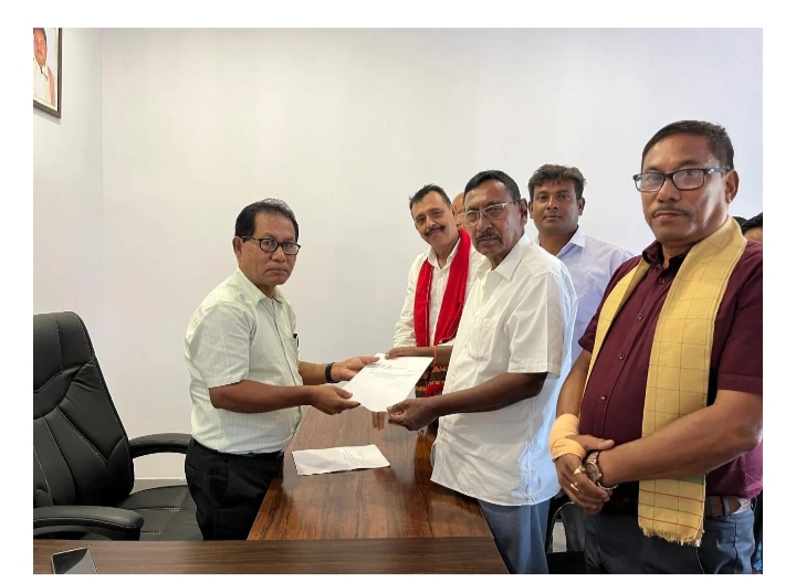 Image of the Senior BJP Leader Rajen Gohain Resignation from Party. Image of the Senior BJP Leader Rajen Gohain Resignation from Party.