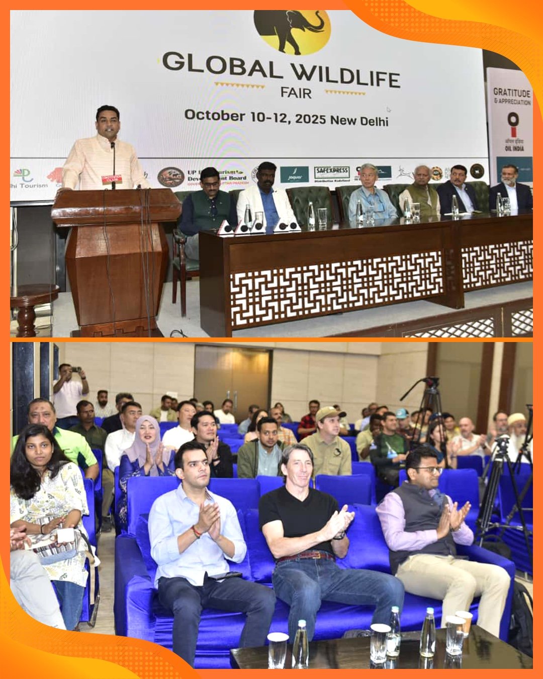 कांस्टीट्यूशन क्लब में शुक्रवार को तीन दिवसीय वैश्विक वन्यजीव मेले को संबोधित करते दिल्ली के पर्यटन मंत्री कपिल मिश्रा कांस्टीट्यूशन क्लब में शुक्रवार को तीन दिवसीय वैश्विक वन्यजीव मेले को संबोधित करते दिल्ली के पर्यटन मंत्री कपिल मिश्रा