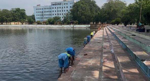 छठ घाट की तस्वीर छठ घाट की तस्वीर