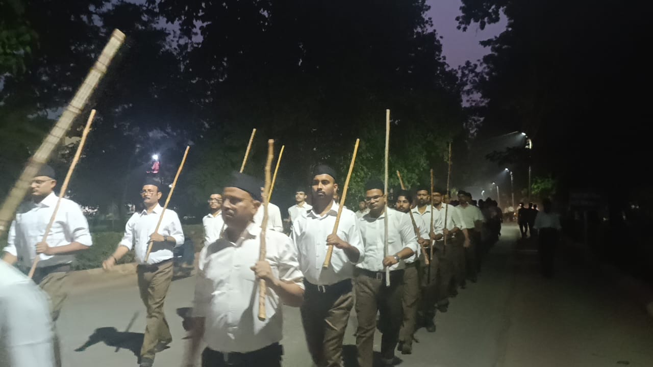 आरएसएस के शताब्दी वर्ष में  विजयादशमी उत्सव, पथ संचलन