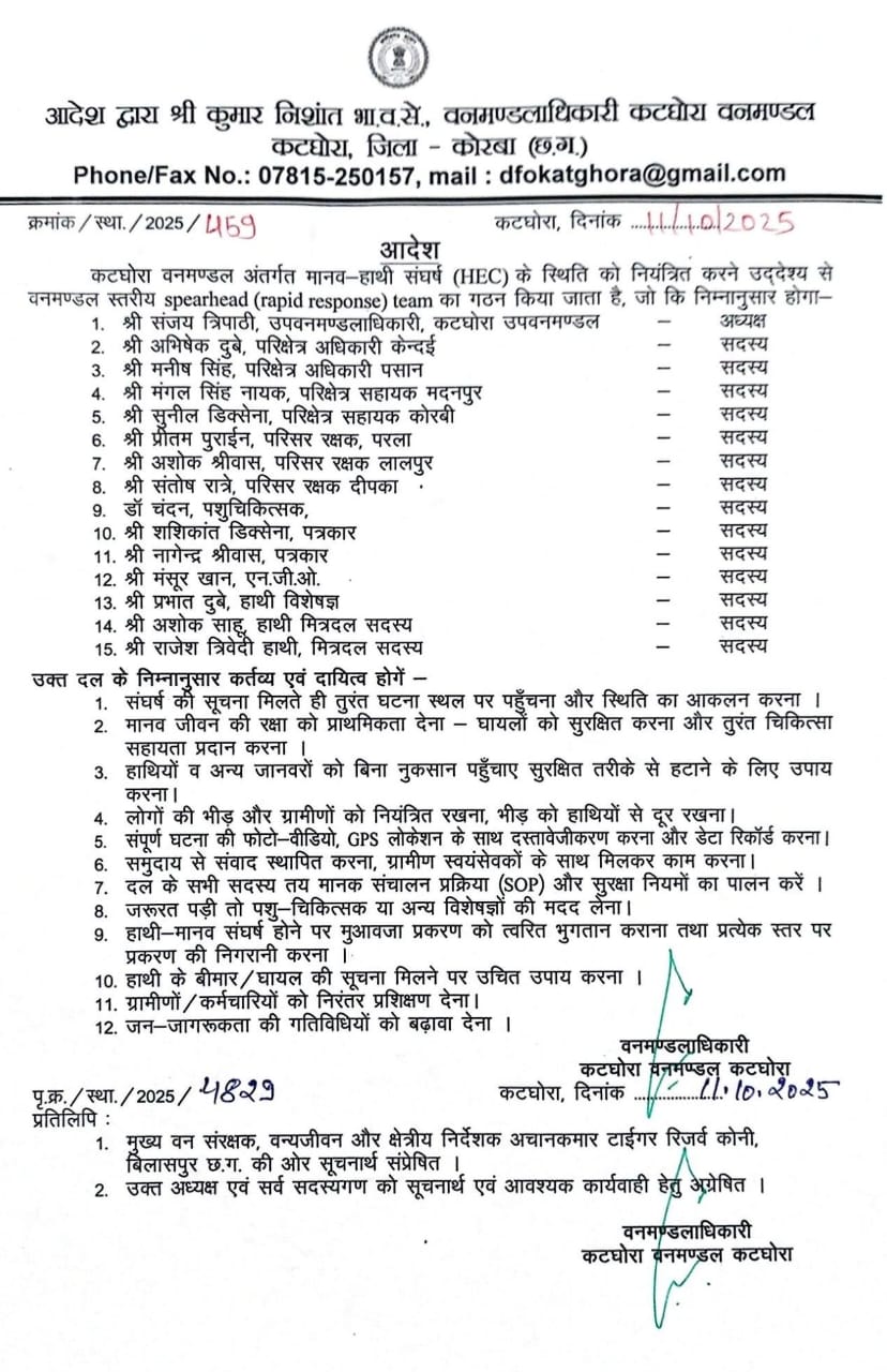 जारी आदेश जारी आदेश