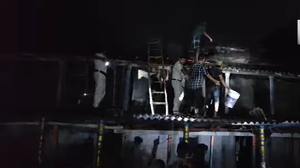 दांतन दमकल ने दो घंटे में पाया काबू