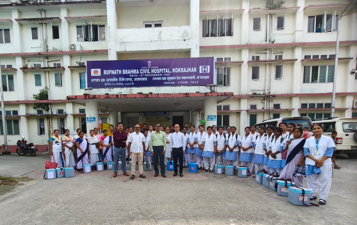 कोकराजार में पोलियो उप-राष्ट्रीय टीकाकरण अभियान का शुभारंभ।