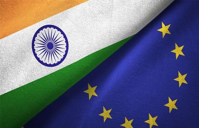 भारत, यूरोपीय संघ के लोगो का प्रतीकात्मक चित्र भारत, यूरोपीय संघ के लोगो का प्रतीकात्मक चित्र