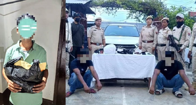 मणिपुरः मादक पदार्थ के साथ गिरफ्तार तीन ड्रग्स तस्कर मणिपुरः मादक पदार्थ के साथ गिरफ्तार तीन ड्रग्स तस्कर