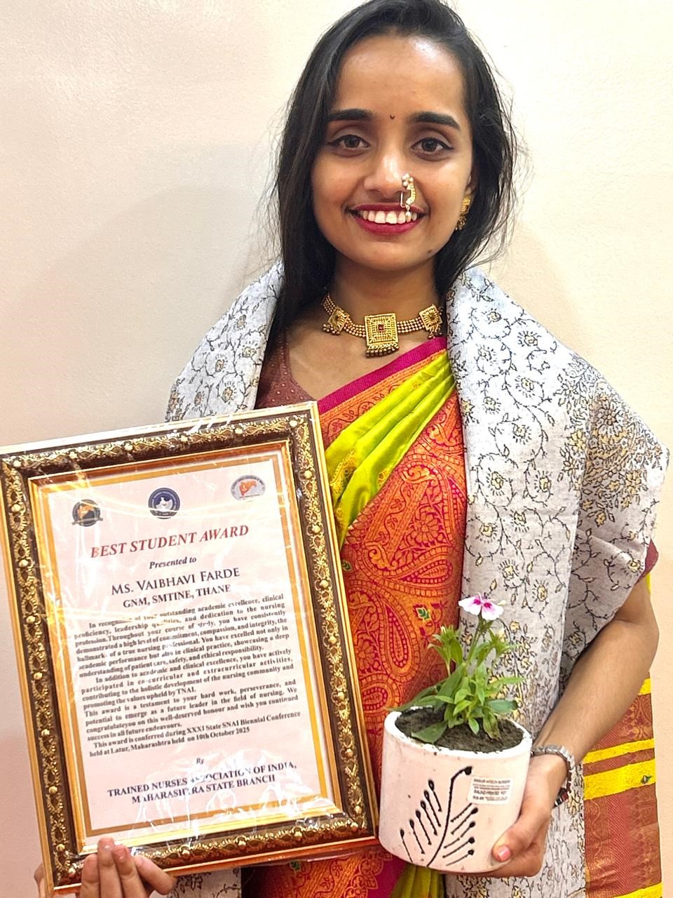 TMC,s vaibhaavi is best nursing students TMC,s vaibhaavi is best nursing students