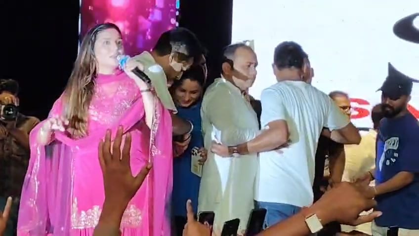 मशहूर हरियाणवी डांसर सपना चौधरी का पहली बार ऊर्जा नगरी कोरबा आगमन हुआ