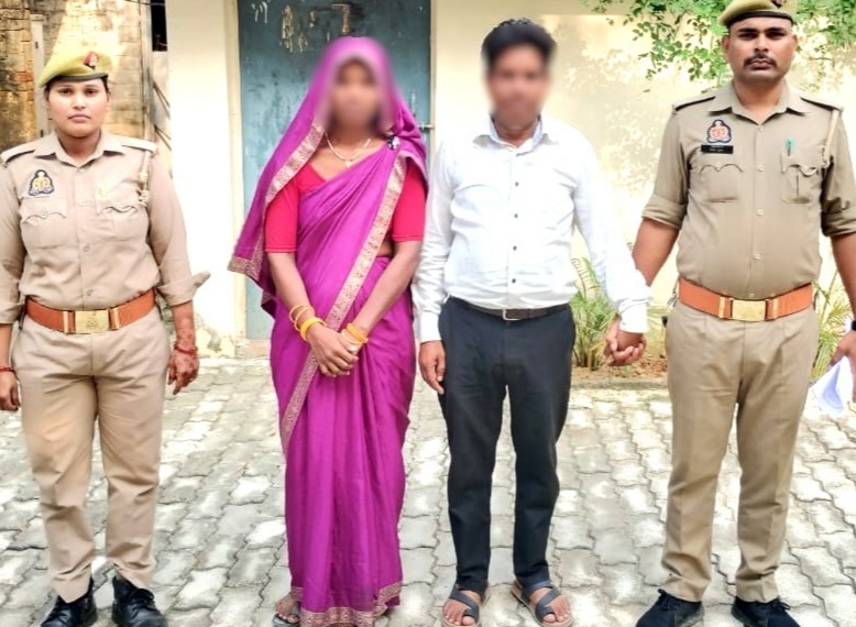 गिरफ्तार आरोपित।