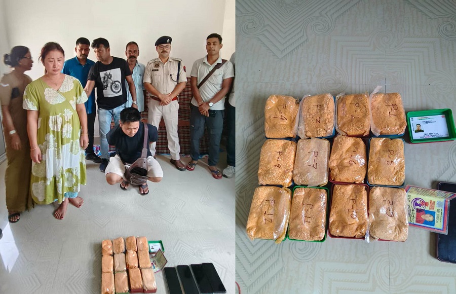 असमः गुवाहाटी की जालुकबाड़ी पुलिस द्वारा गिरफ्तार मादक पदार्थ के साथ पति-पत्नी असमः गुवाहाटी की जालुकबाड़ी पुलिस द्वारा गिरफ्तार मादक पदार्थ के साथ पति-पत्नी
