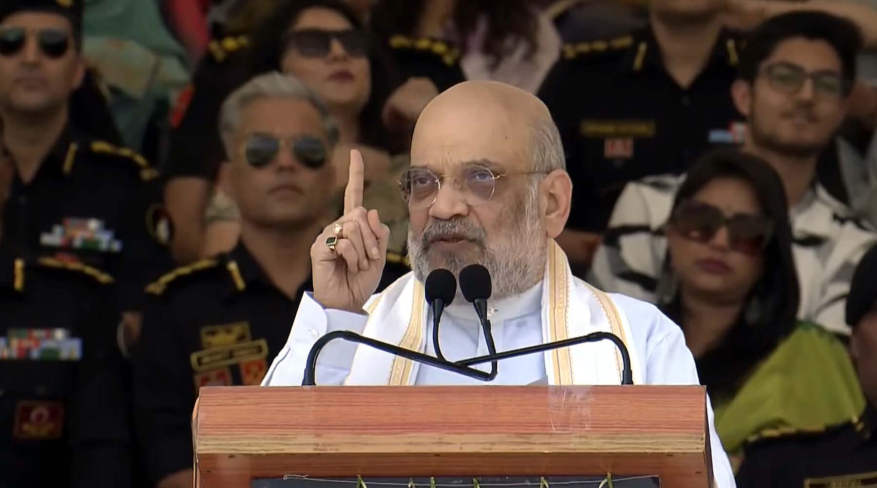 गुरुग्राम के मानेसर स्थित एनएसजी के 41वें स्थापना दिवस समारोह को संबोधित करते गृह मंत्री अमित शाह। गुरुग्राम के मानेसर स्थित एनएसजी के 41वें स्थापना दिवस समारोह को संबोधित करते गृह मंत्री अमित शाह।