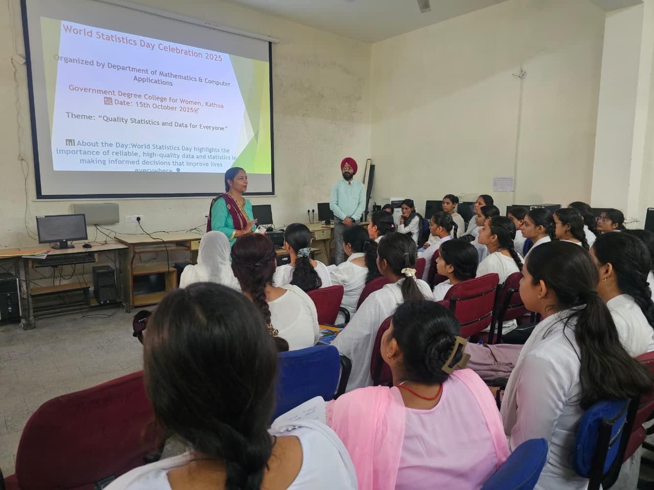 Women's Degree College, Kathua celebrated World Statistics Day. Women's Degree College, Kathua celebrated World Statistics Day.