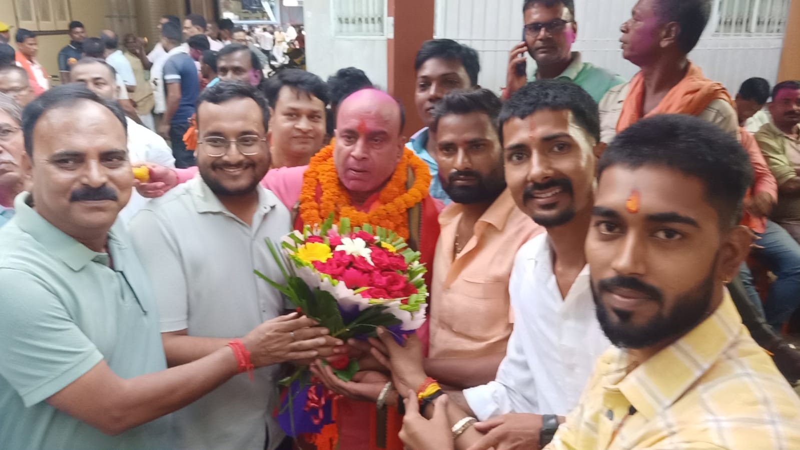Araria Photo: Welcome of MLA Araria Photo: Welcome of MLA