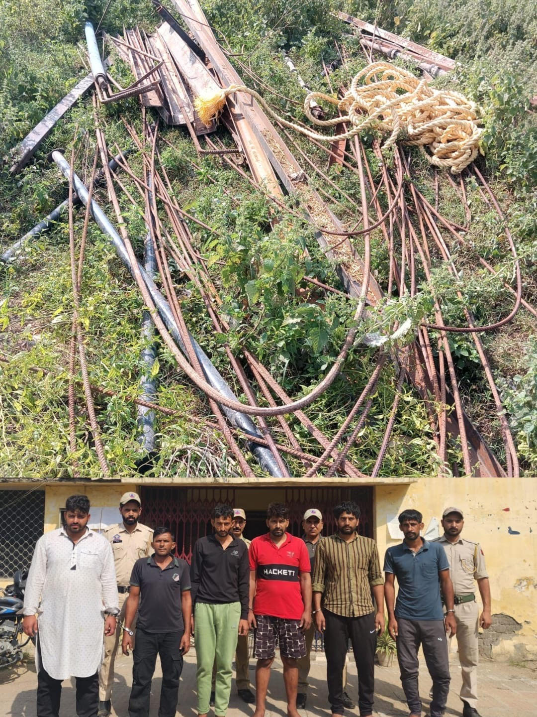 Samba police solved a robbery case, arrested 6 people along with stolen goods. Samba police solved a robbery case, arrested 6 people along with stolen goods.