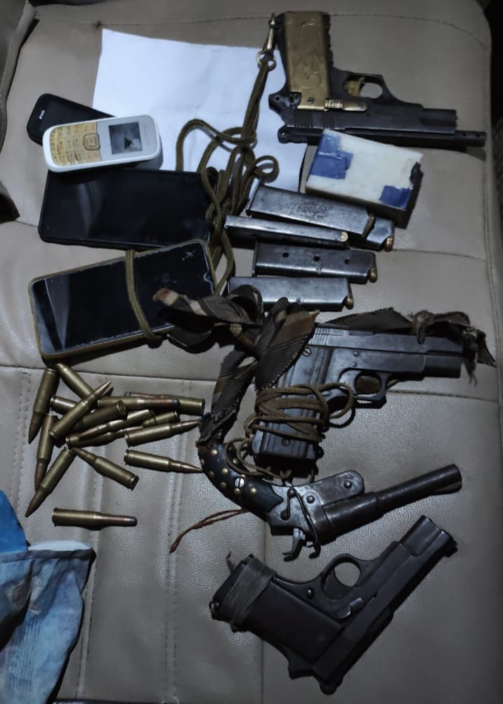 recovered weapons and bullets recovered weapons and bullets