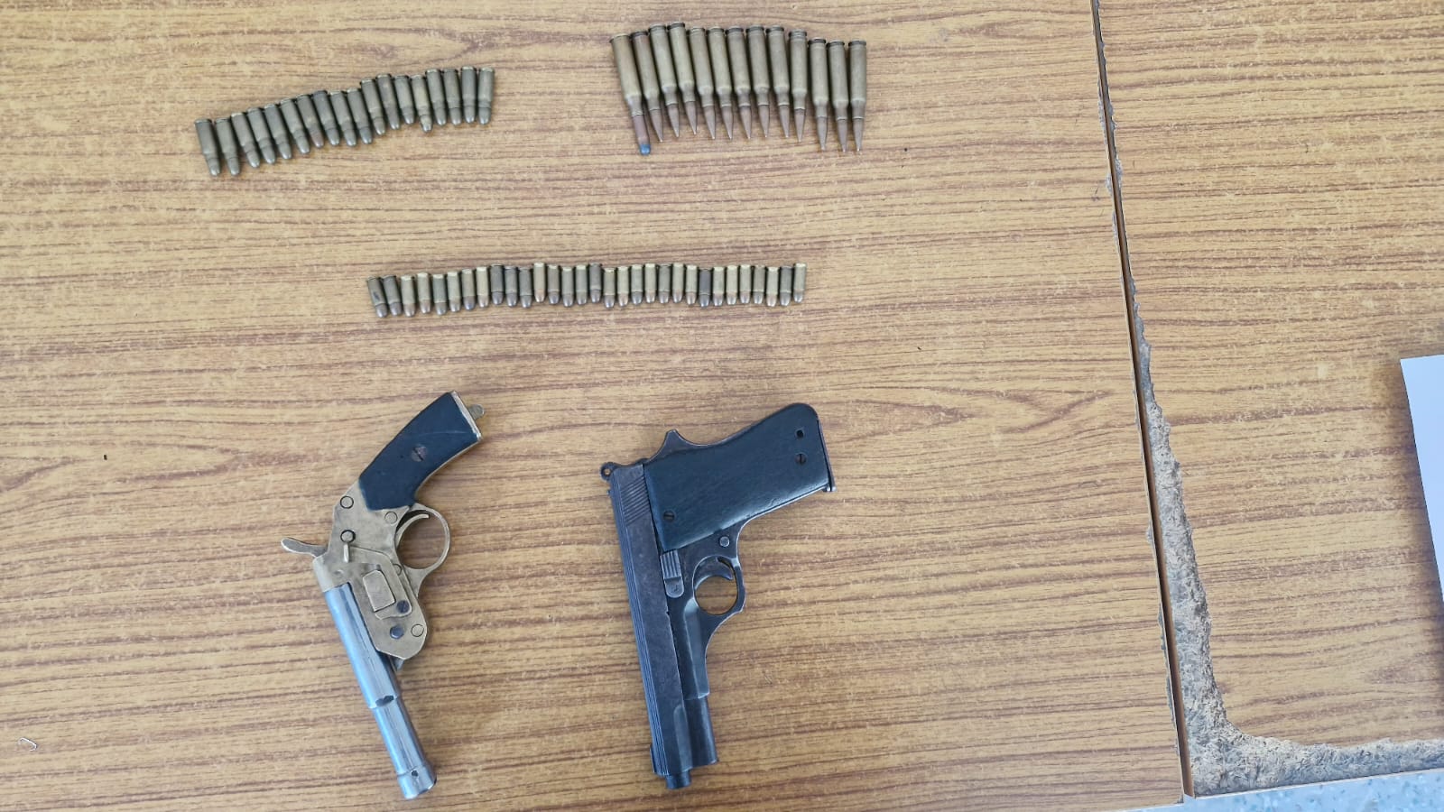 recovered weapons and bullets recovered weapons and bullets
