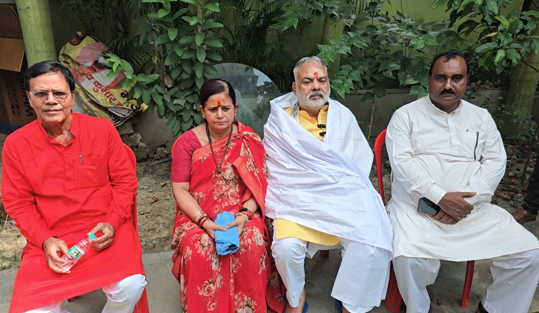 Araria Photo: BJP leader Ajay Jha and others in press conference Araria Photo: BJP leader Ajay Jha and others in press conference