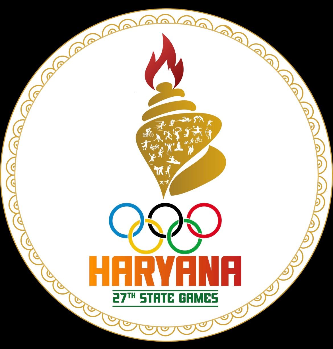 हरियाणा ओलंपिक खेलों का लोगो हरियाणा ओलंपिक खेलों का लोगो