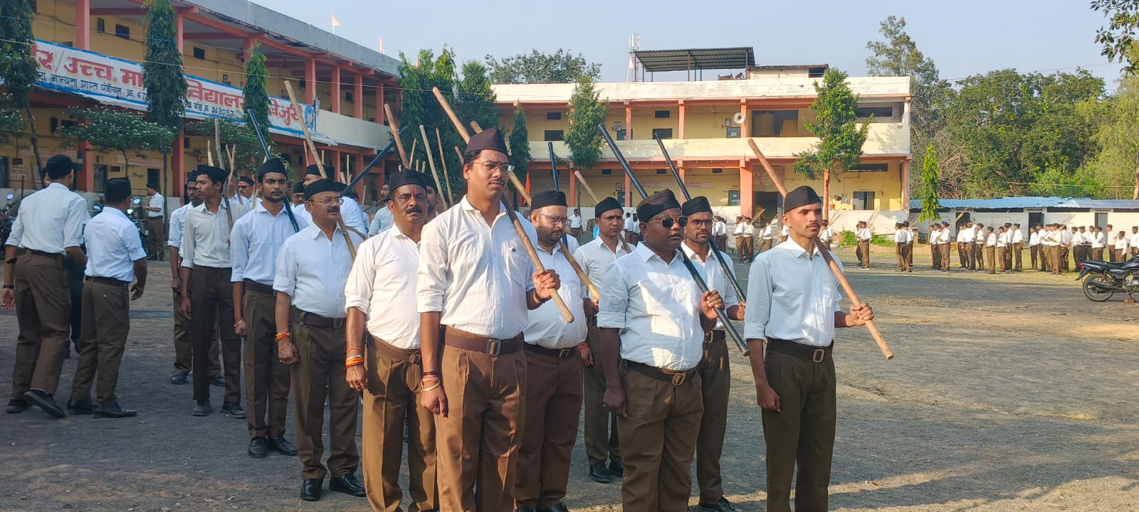 बिजुरी नगर में पंथ संचलन बिजुरी नगर में पंथ संचलन