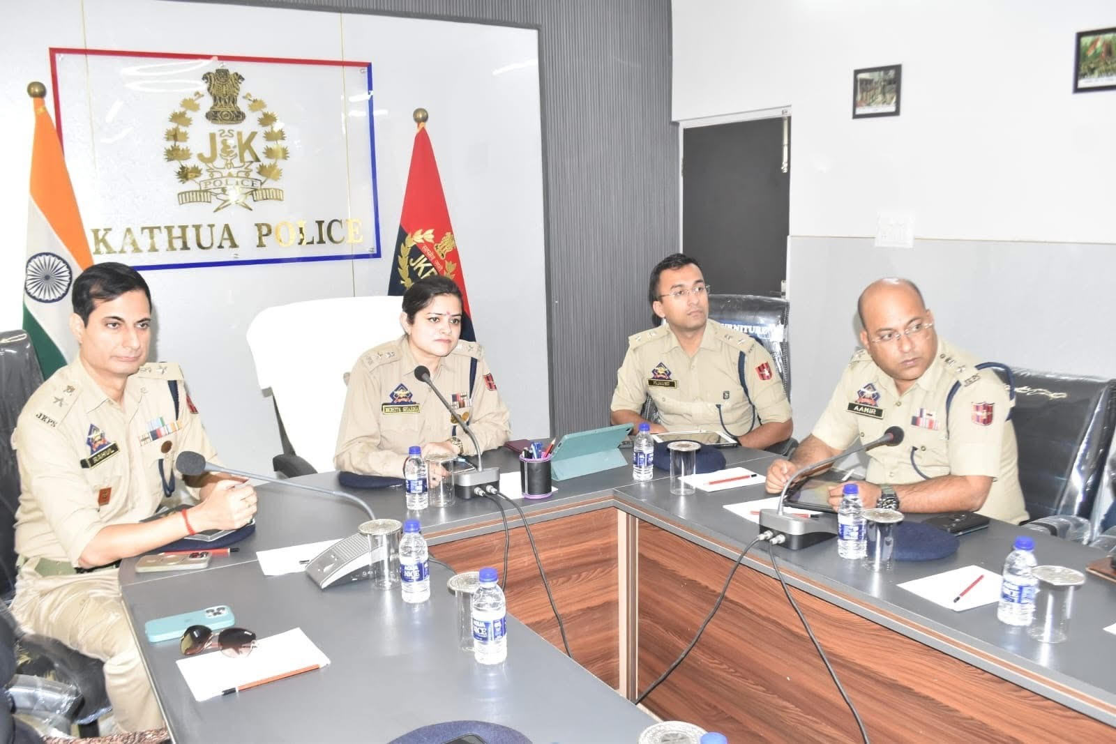 SSP Kathua held a coordination and security review meeting with various security agencies SSP Kathua held a coordination and security review meeting with various security agencies