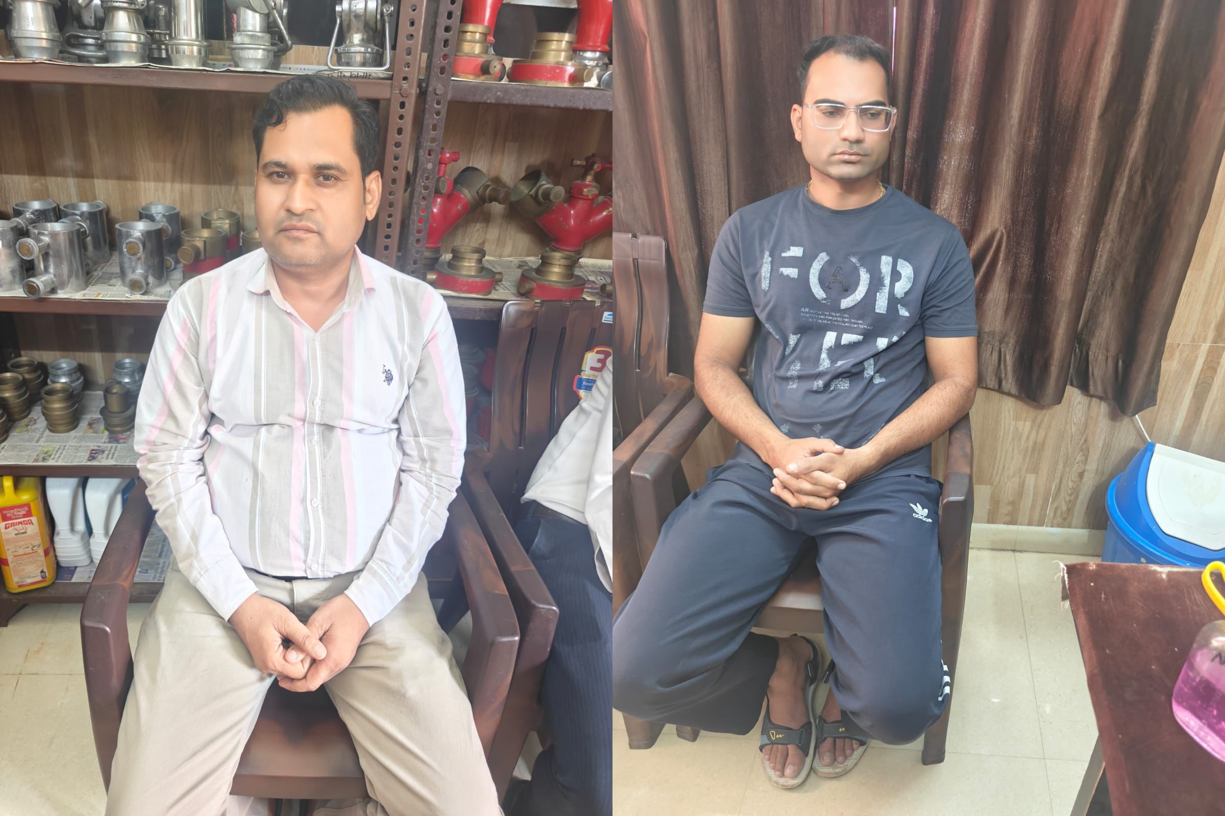 नगर परिषद का आयुक्त व सहायक अग्निशमन अधिकारी दो लाख पचास हजार रुपये की रिश्वत लेते गिरफ्तार नगर परिषद का आयुक्त व सहायक अग्निशमन अधिकारी दो लाख पचास हजार रुपये की रिश्वत लेते गिरफ्तार