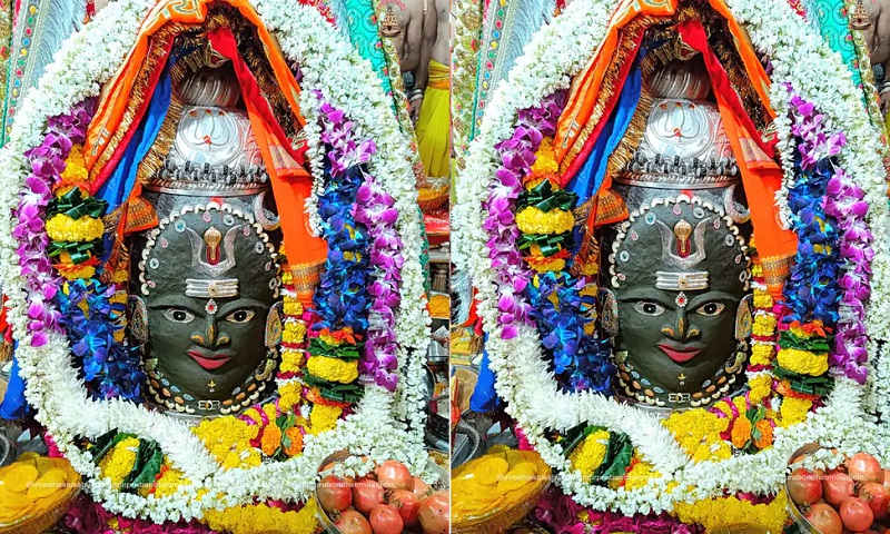दीपावली पर महाकाल का विशेष श्रृंगार दीपावली पर महाकाल का विशेष श्रृंगार