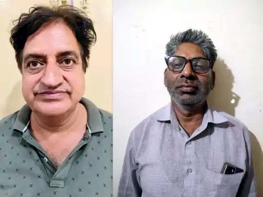 फरीदाबाद पुलिस की गिरफ्त में आरोपी। फरीदाबाद पुलिस की गिरफ्त में आरोपी।